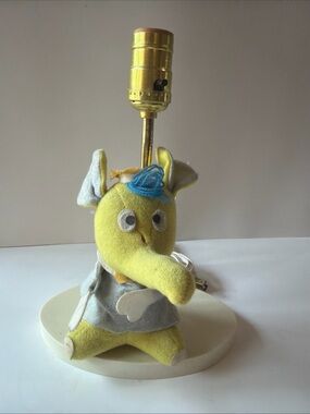 VTG Dakin Dream Pets Seymour Elephant Desk Table Lamp 11” Works No Shade Read